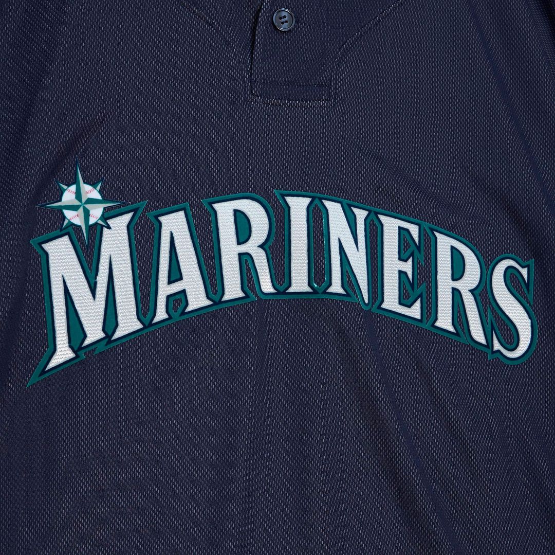 Ichiro Suzuki Seattle Mariners Mitchell & Ness Big & Tall Cooperstown Mesh Batting Practice Jersey - Navy