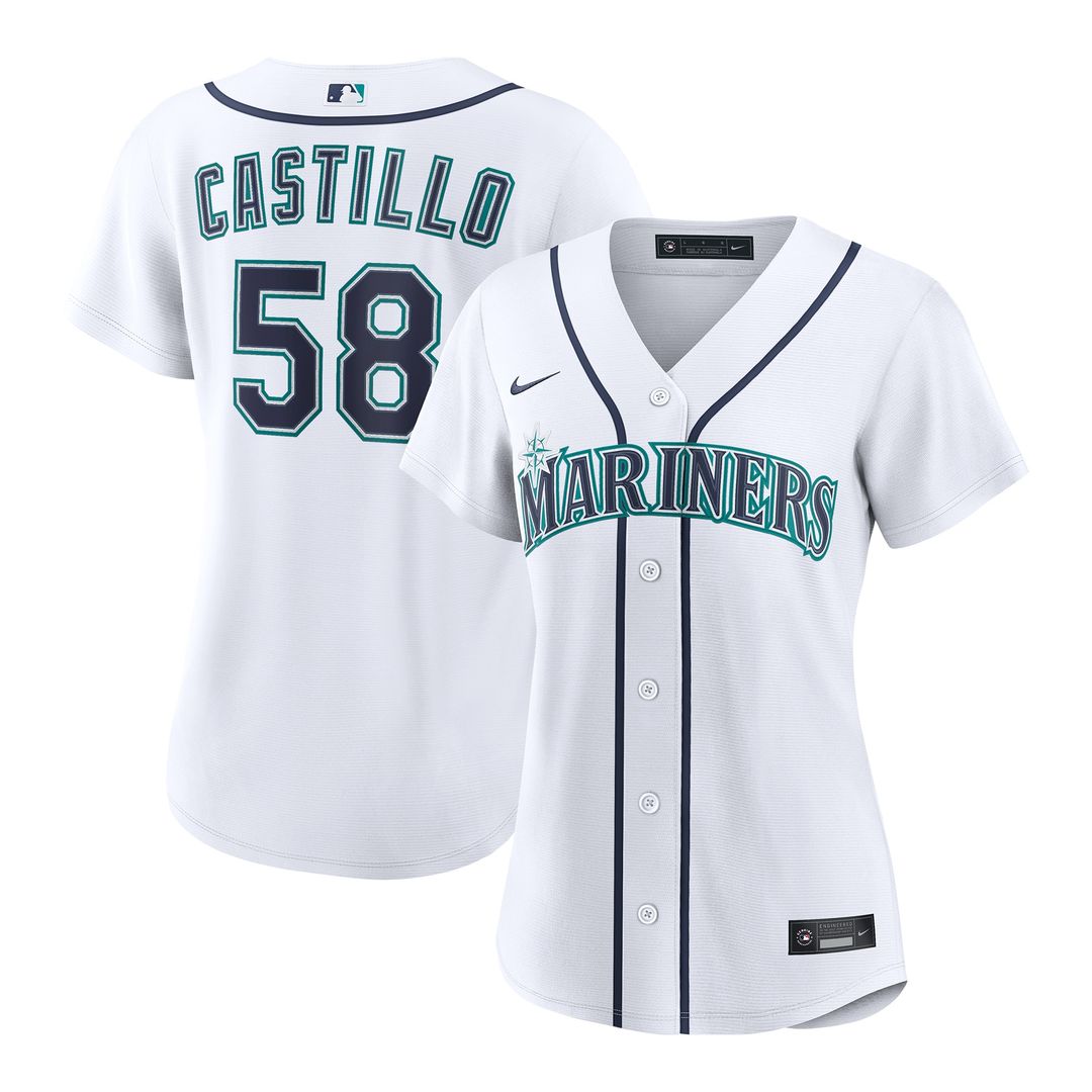 Luis Castillo Seattle Mariners Nike Women's Home Replica Jersey - White