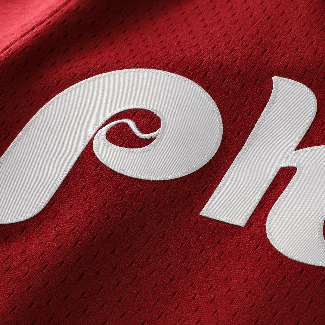 Lenny Dykstra Philadelphia Phillies Mitchell & Ness Authentic Batting Practice Jersey - Scarlet