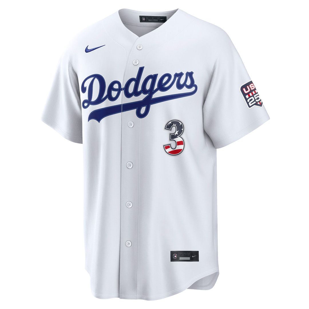 Edwin Díaz Los Angeles Dodgers Nike USA 250 Fourth of July Home Stadium Jersey - White