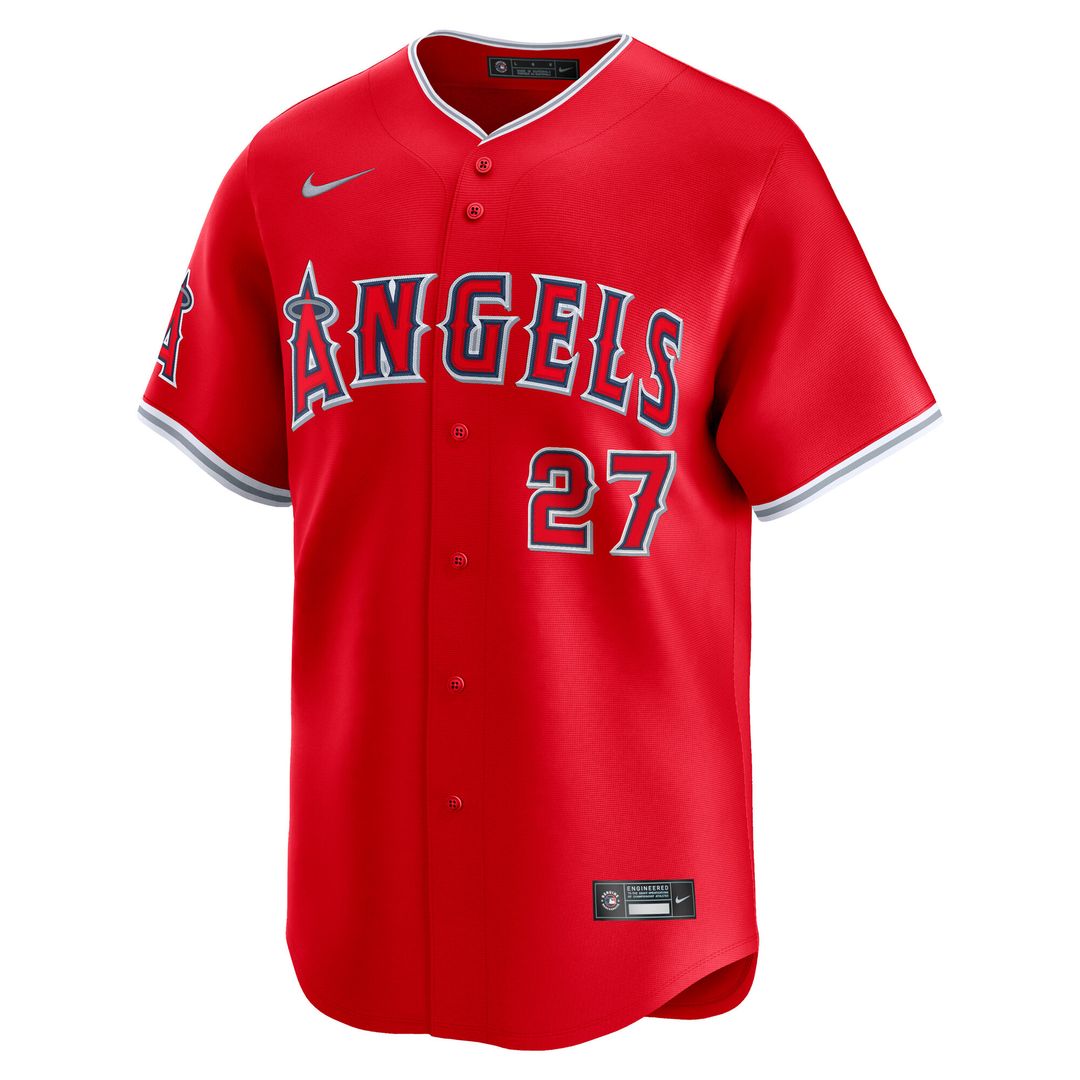 Mike Trout Los Angeles Angels Nike Home Limited Player Jersey - White