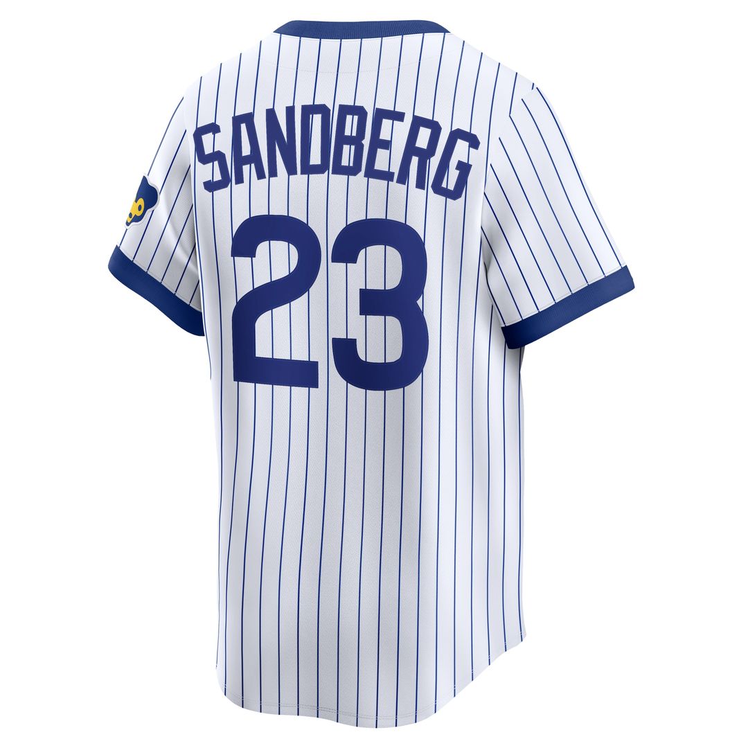 Ryne Sandberg Chicago Cubs Nike Throwback Cooperstown Collection Limited Jersey - White