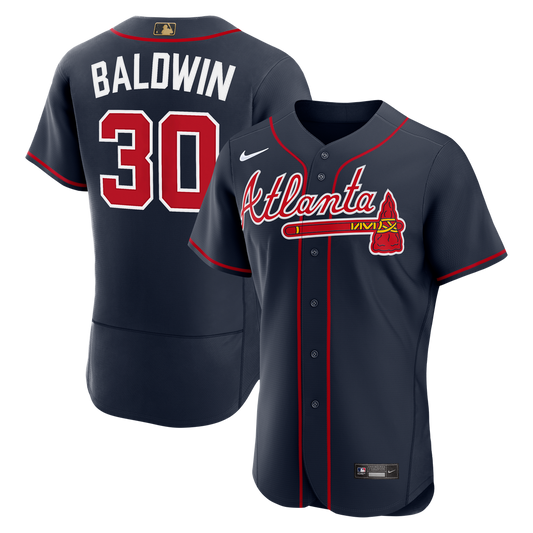 Drake Baldwin Atlanta Braves Nike Alternate MLB Awards Authentic Jersey - Navy