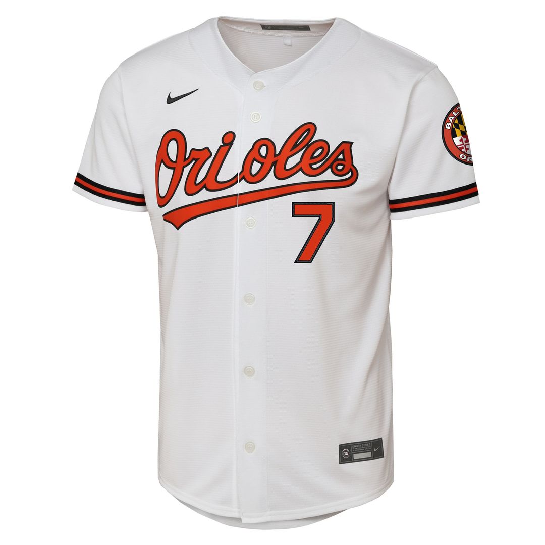 Jackson Holliday Baltimore Orioles Nike Youth Home Stadium Player Jersey - White