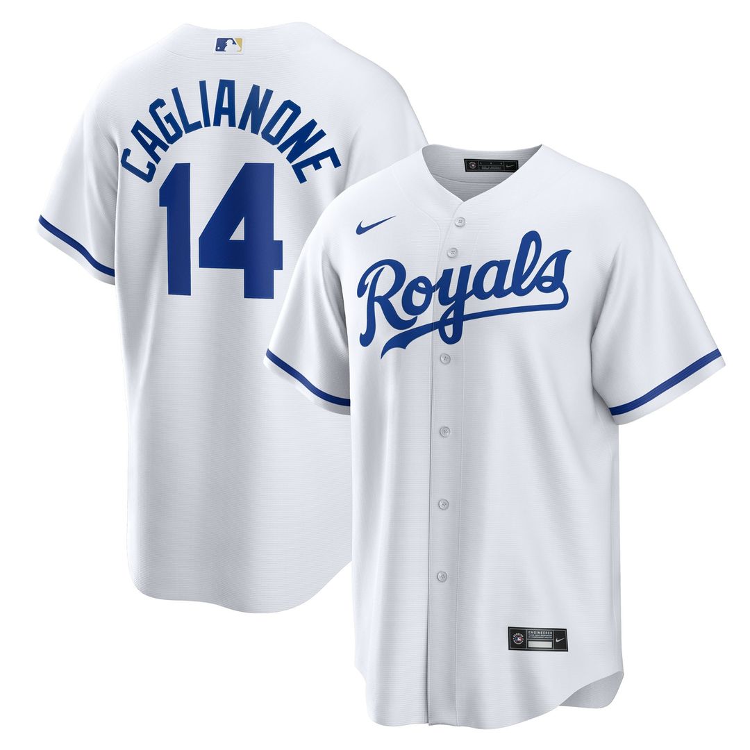 Jac Caglianone Kansas City Royals Nike Home Replica Jersey - White