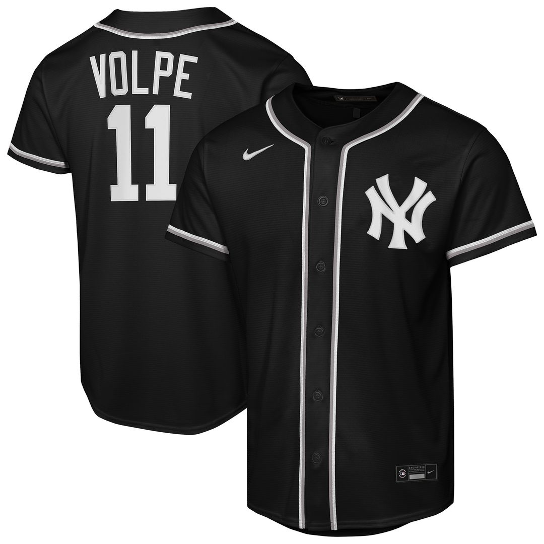 Anthony Volpe New York Yankees Nike Youth Fashion Replica Player Jersey - Black