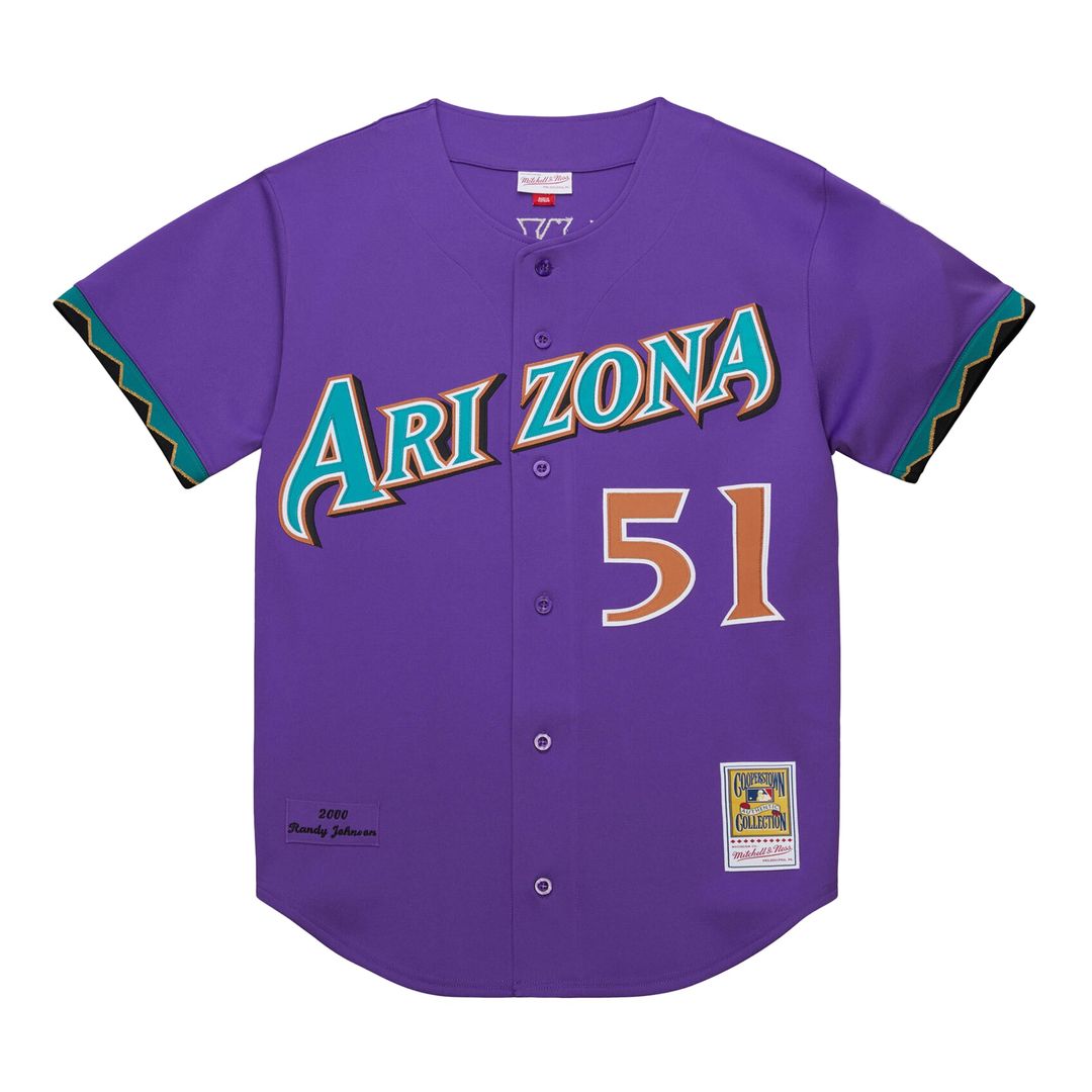 Randy Johnson Arizona Diamondbacks Mitchell & Ness 2000 Throwback Authentic Jersey - Purple