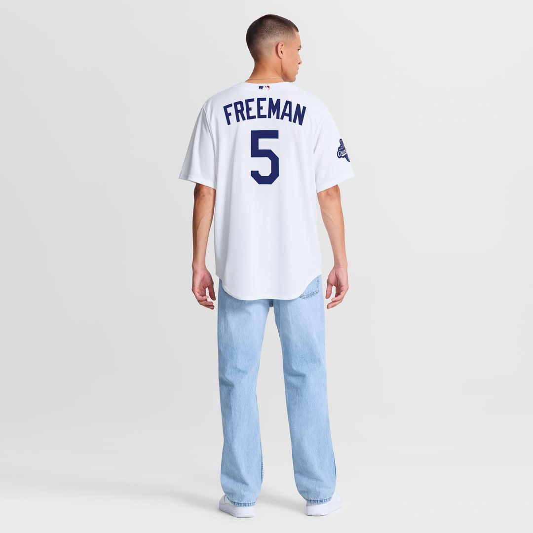 Freddie Freeman Los Angeles Dodgers Nike Home 2025 World Series Champions Replica Jersey - White
