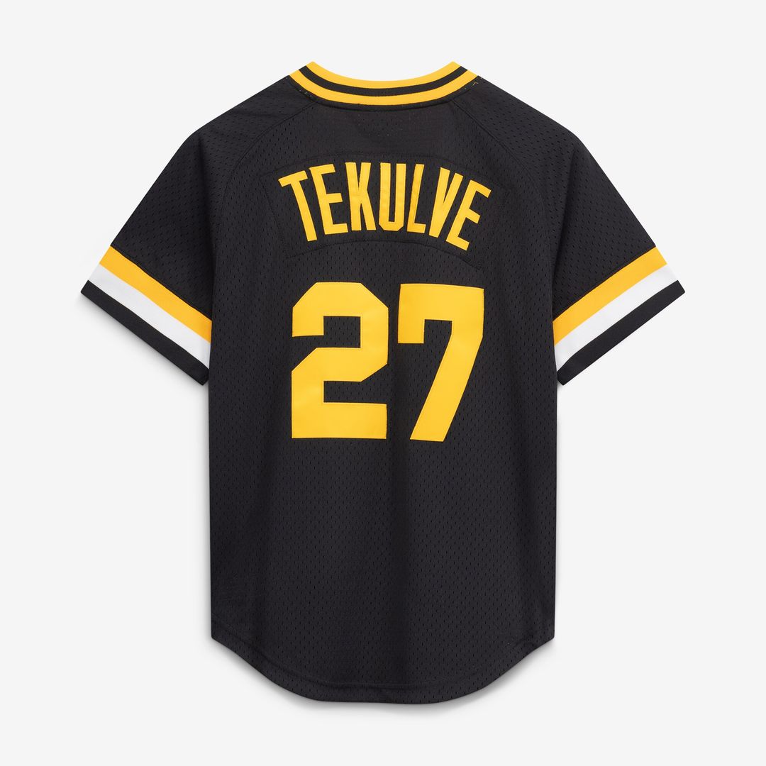 Kent Tekulve Pittsburgh Pirates Mitchell & Ness Authentic Batting Practice Jersey - Black