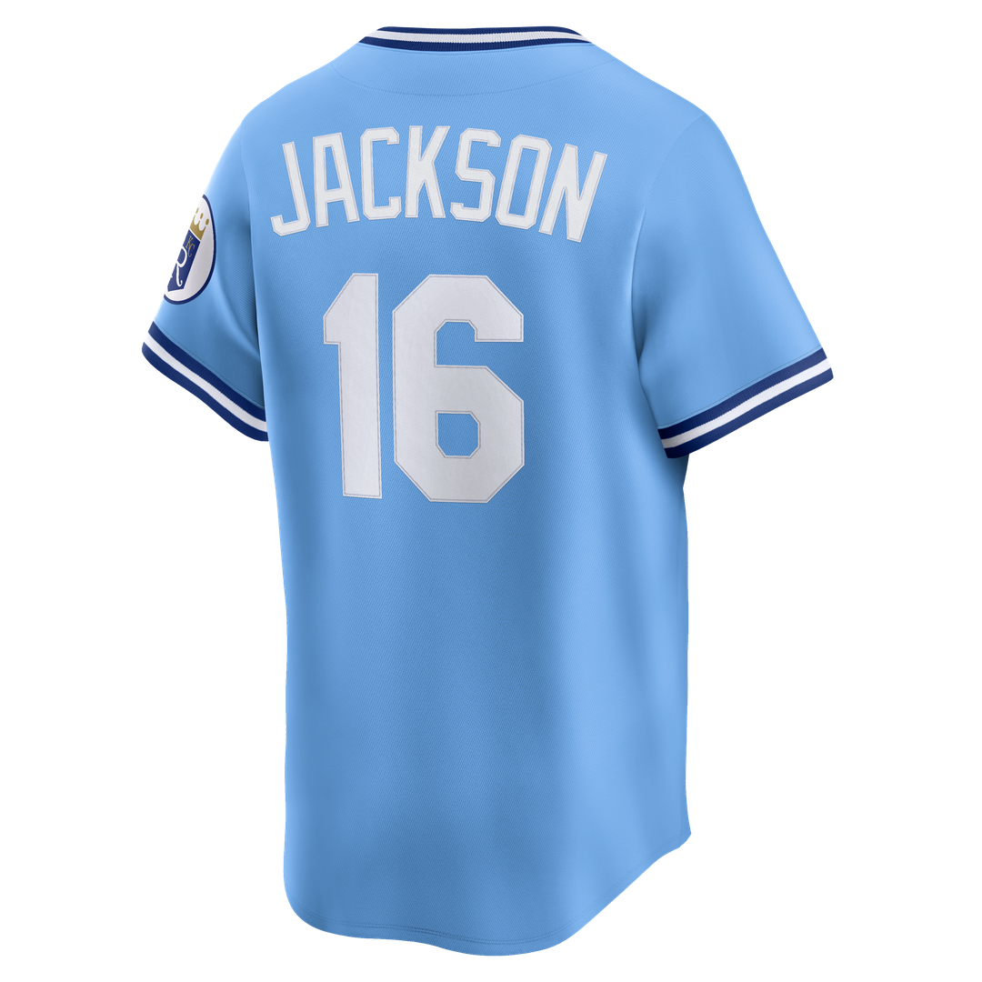 Bo Jackson Kansas City Royals Nike Throwback Cooperstown Collection Limited Jersey - Light Blue