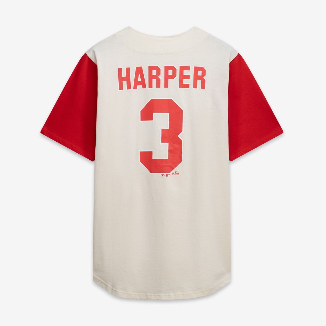 Philadelphia Phillies Profile Big & Tall Two-Color Fashion Jersey - Cream/Red