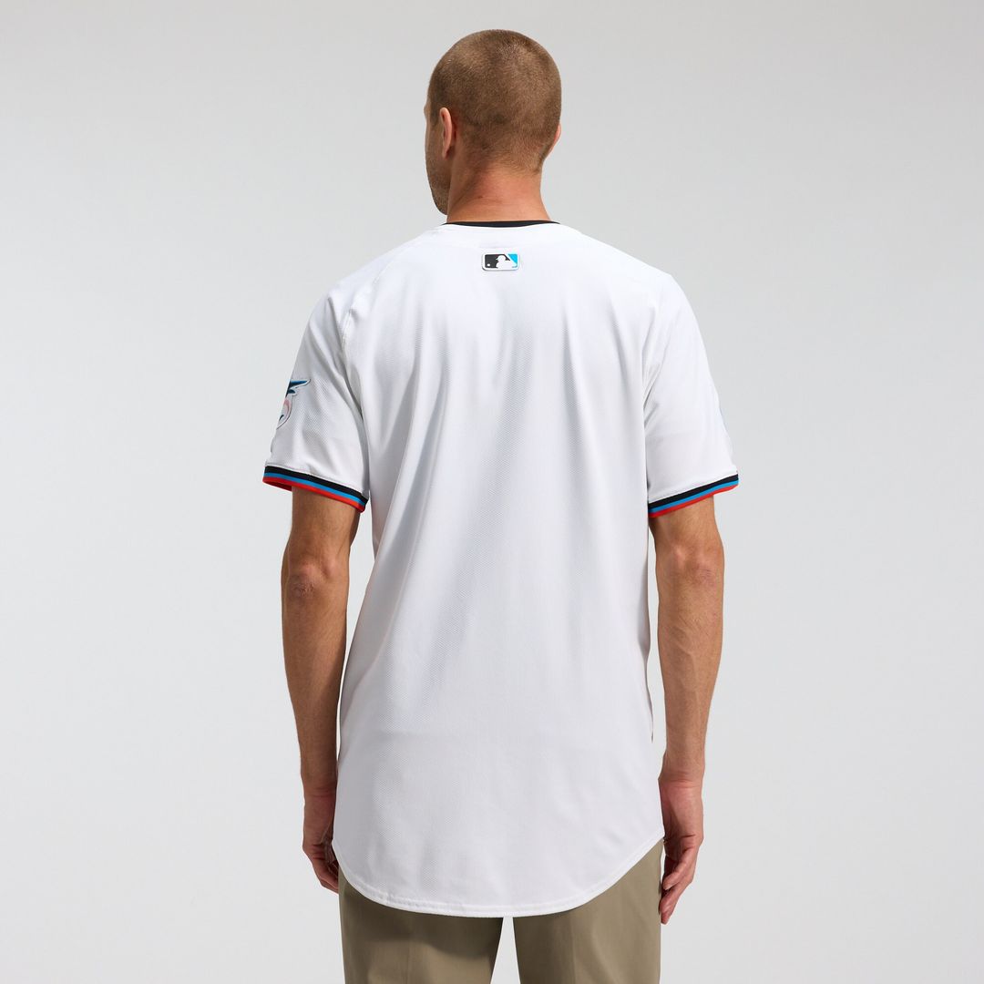 Miami Marlins Nike Home Elite Jersey - White