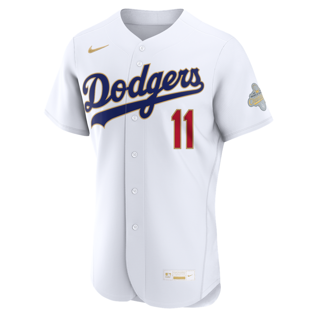 Roki Sasaki Los Angeles Dodgers Nike 2026 Gold Collection Authentic Jersey - White