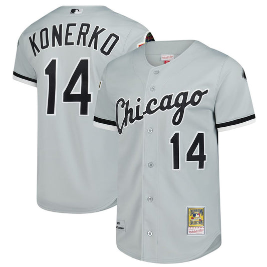 Paul Konerko Chicago White Sox Mitchell & Ness 2005 Cooperstown Collection Authentic Jersey - Gray