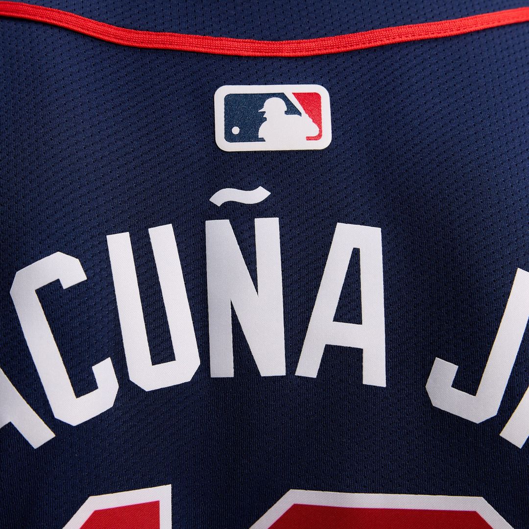 Ronald Acuña Jr. Atlanta Braves Nike Women's Alternate Limited Player Jersey – Navy