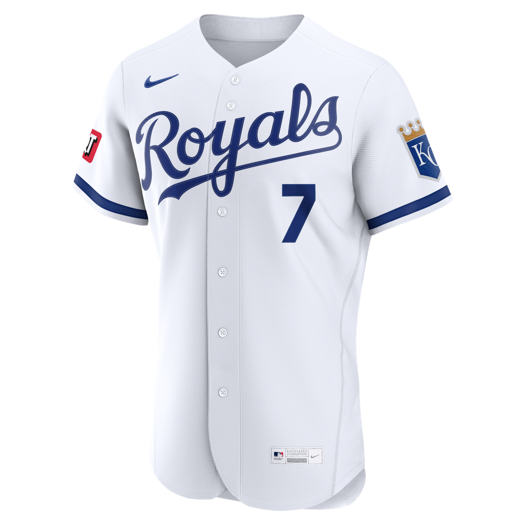Bobby Witt Jr. Kansas City Royals Nike Home Authentic Sponsor Patch Jersey - White