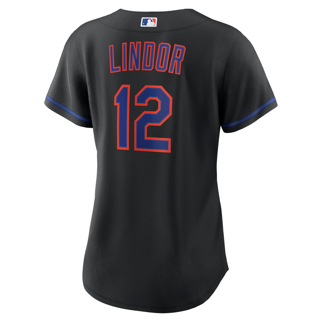 Francisco Lindor New York Mets Nike Women's Alternate Replica Jersey - Black