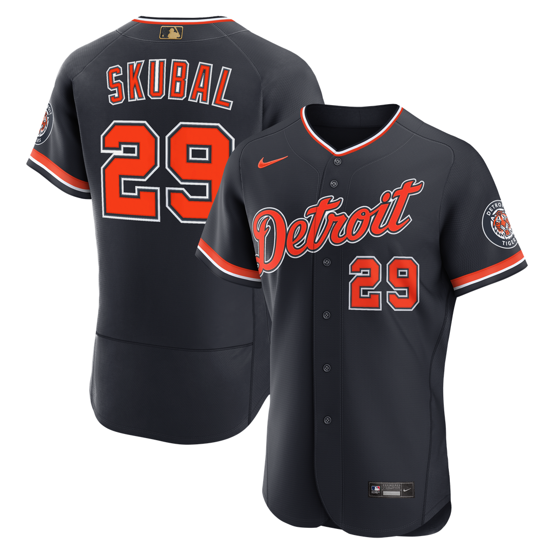 Tarik Skubal Detroit Tigers Nike Alternate MLB Awards Authentic Jersey - Navy