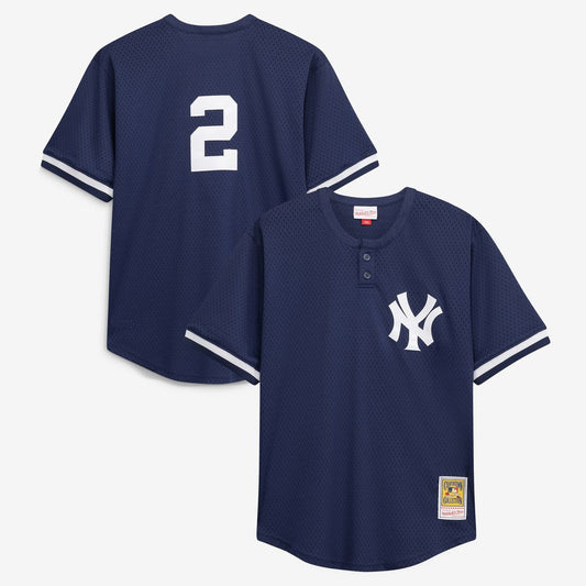 Derek Jeter New York Yankees Mitchell & Ness Big & Tall Batting Practice Replica Player Jersey - Navy