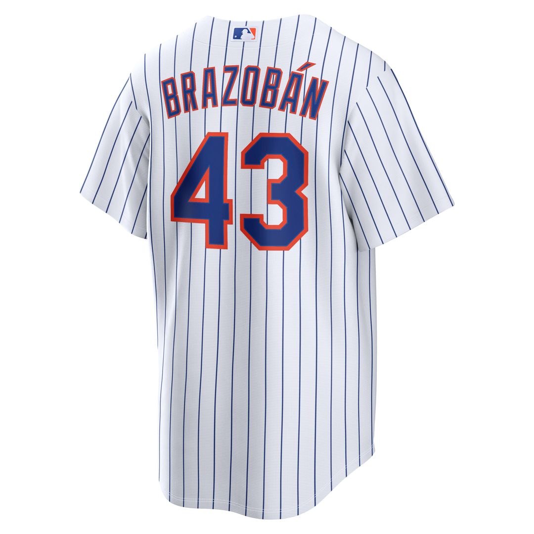 Huascar Brazobán New York Mets Nike Home Replica Jersey - White