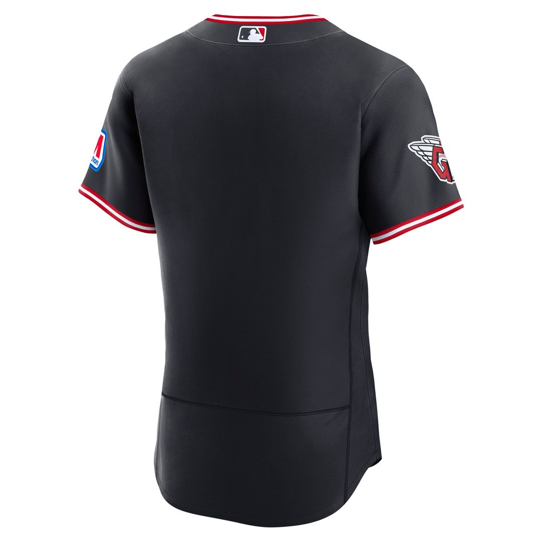 Cleveland Guardians Nike Alternate Authentic Sponsor Patch Jersey - Navy