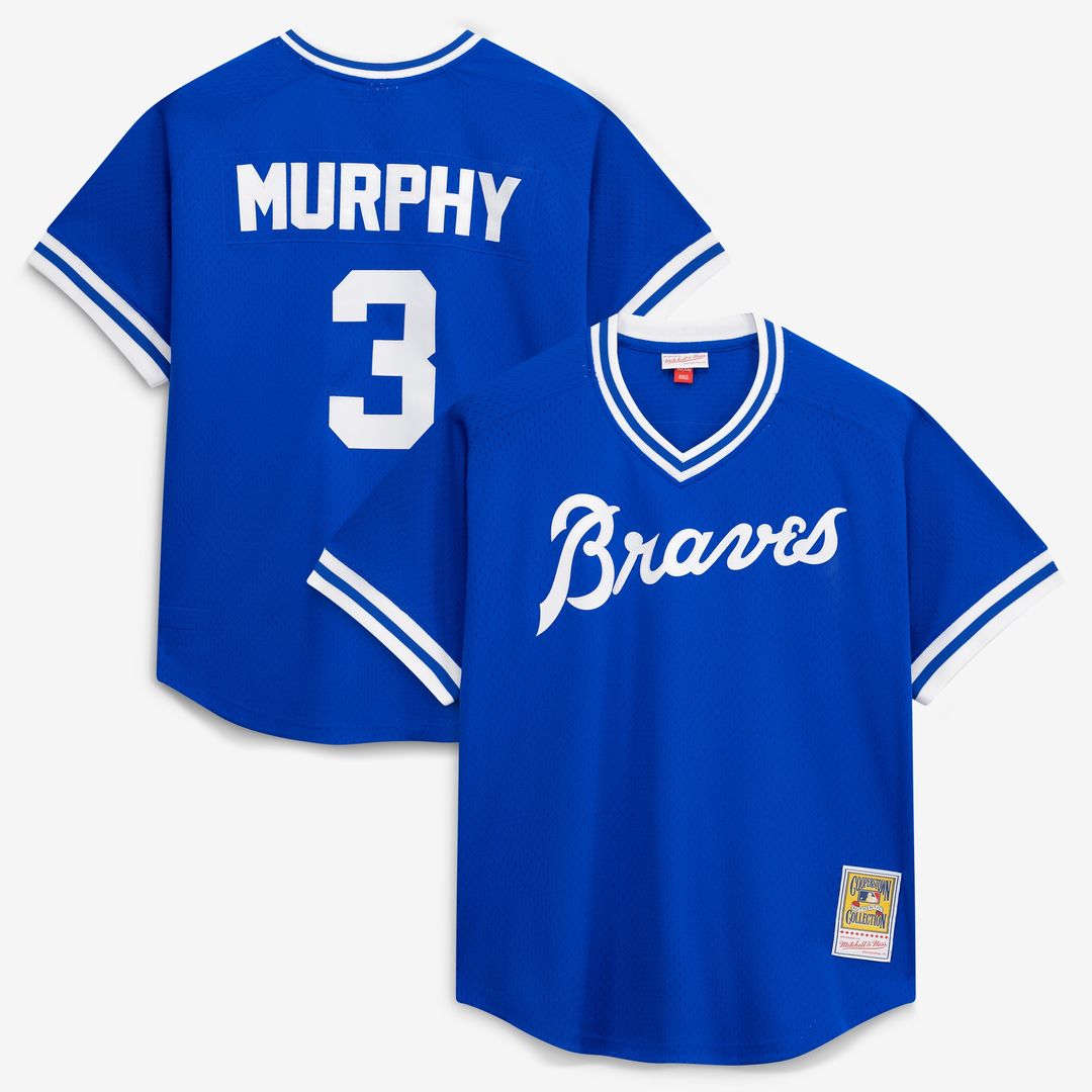Dale Murphy Atlanta Braves Mitchell & Ness Authentic Batting Practice Jersey - Royal