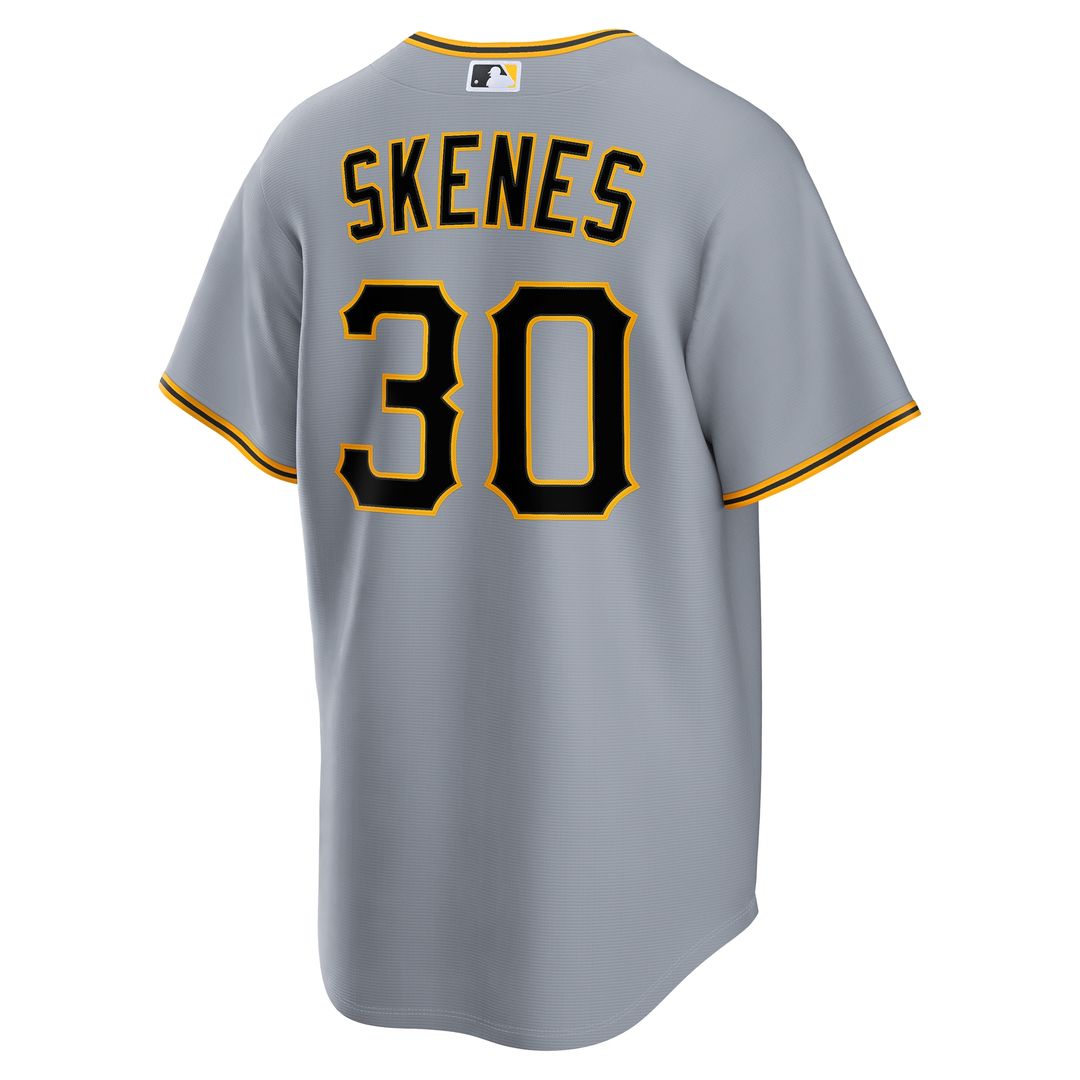 Paul Skenes Pittsburgh Pirates Nike Road Replica Jersey - Gray
