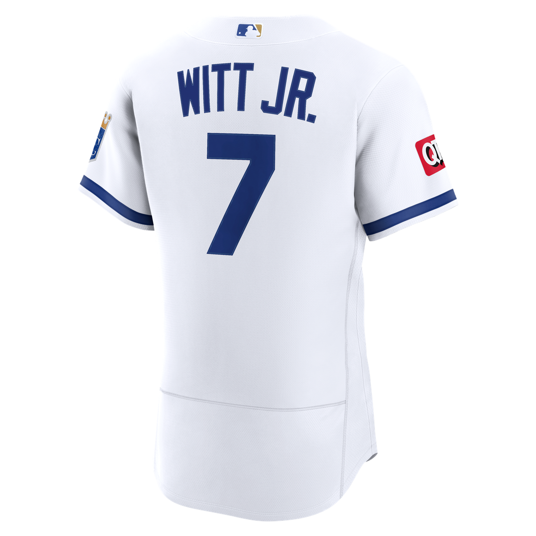 Bobby Witt Jr. Kansas City Royals Nike Home Authentic Sponsor Patch Jersey - White