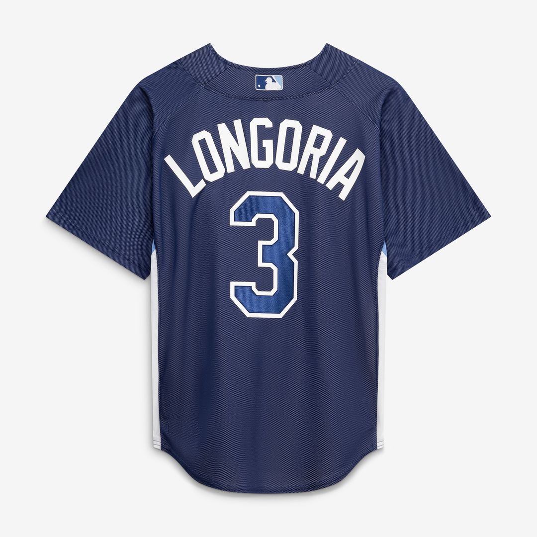 Evan Longoria Tampa Bay Rays Mitchell & Ness Authentic Batting Practice Jersey - Navy