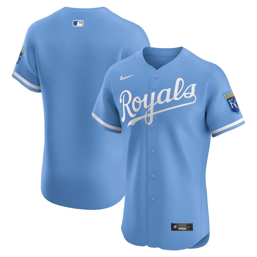 Kansas City Royals Nike Home Elite Jersey - White