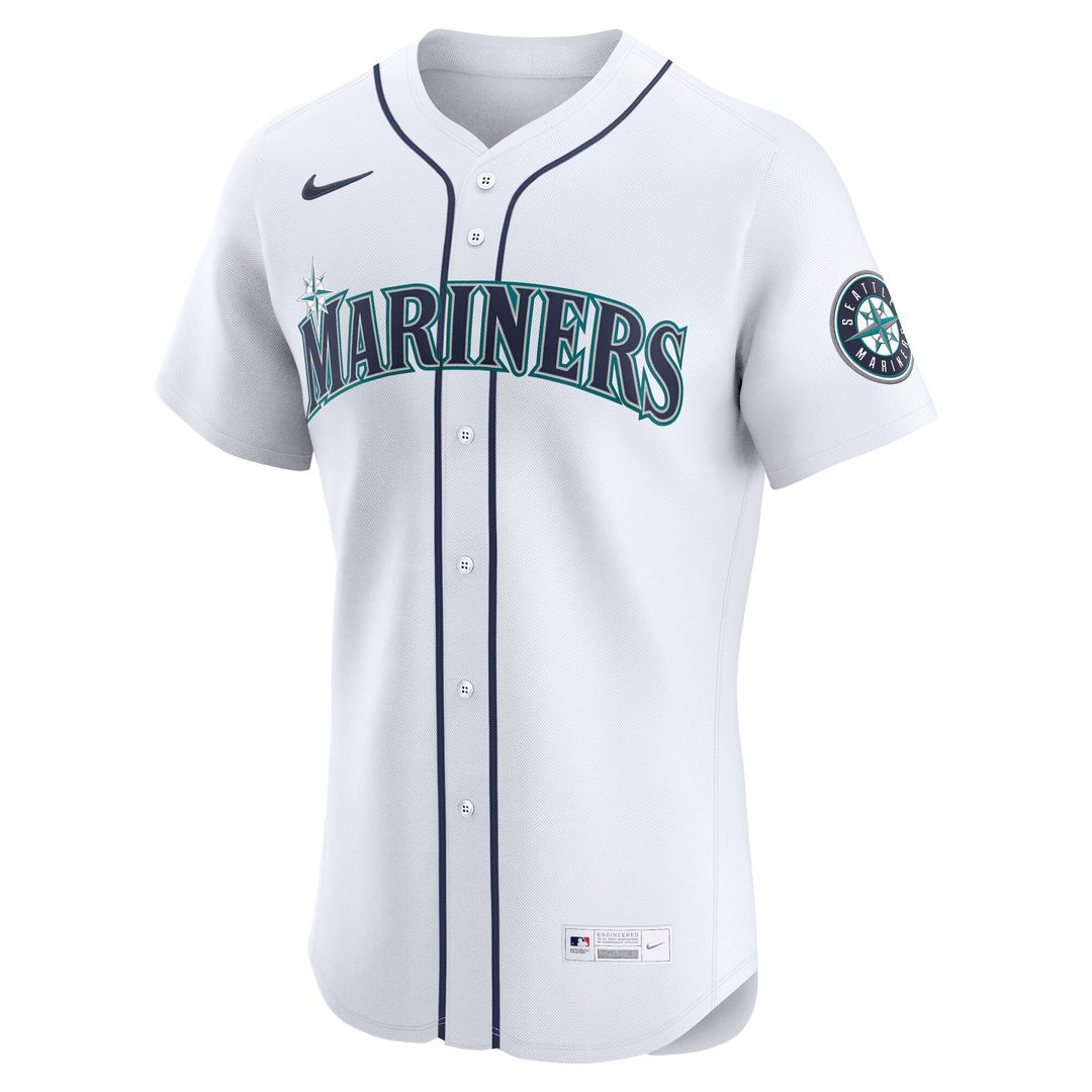 Seattle Mariners Nike Home Elite Jersey - White
