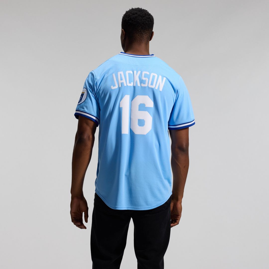 Bo Jackson Kansas City Royals Nike Throwback Cooperstown Collection Limited Jersey - Light Blue