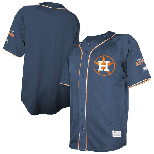 Houston Astros Stitches Team Color Full-Button Fashion Jersey - Navy