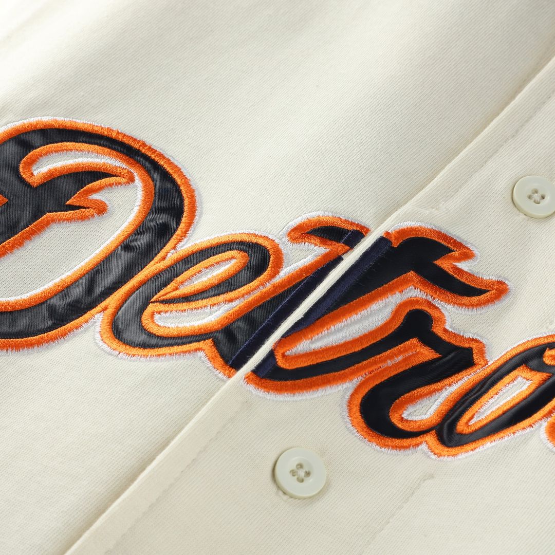 Detroit Tigers Profile Big & Tall Two-Color Fashion Jersey - Cream/Navy
