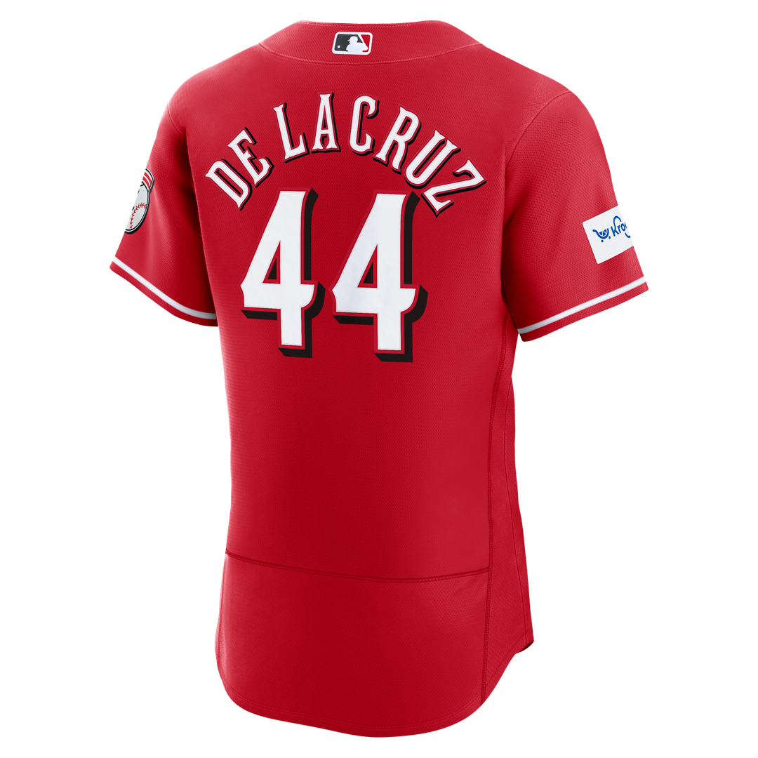 Elly De La Cruz Cincinnati Reds Nike Home Authentic Sponsor Patch Jersey - White