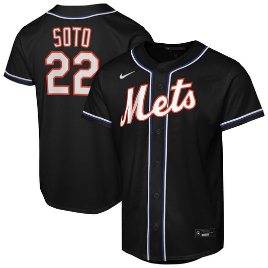 Juan Soto New York Mets Nike Youth Fashion Replica Player Jersey - Black