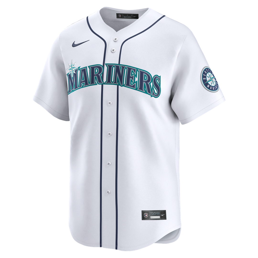 Josh Naylor Seattle Mariners Nike Home Limited Jersey - White
