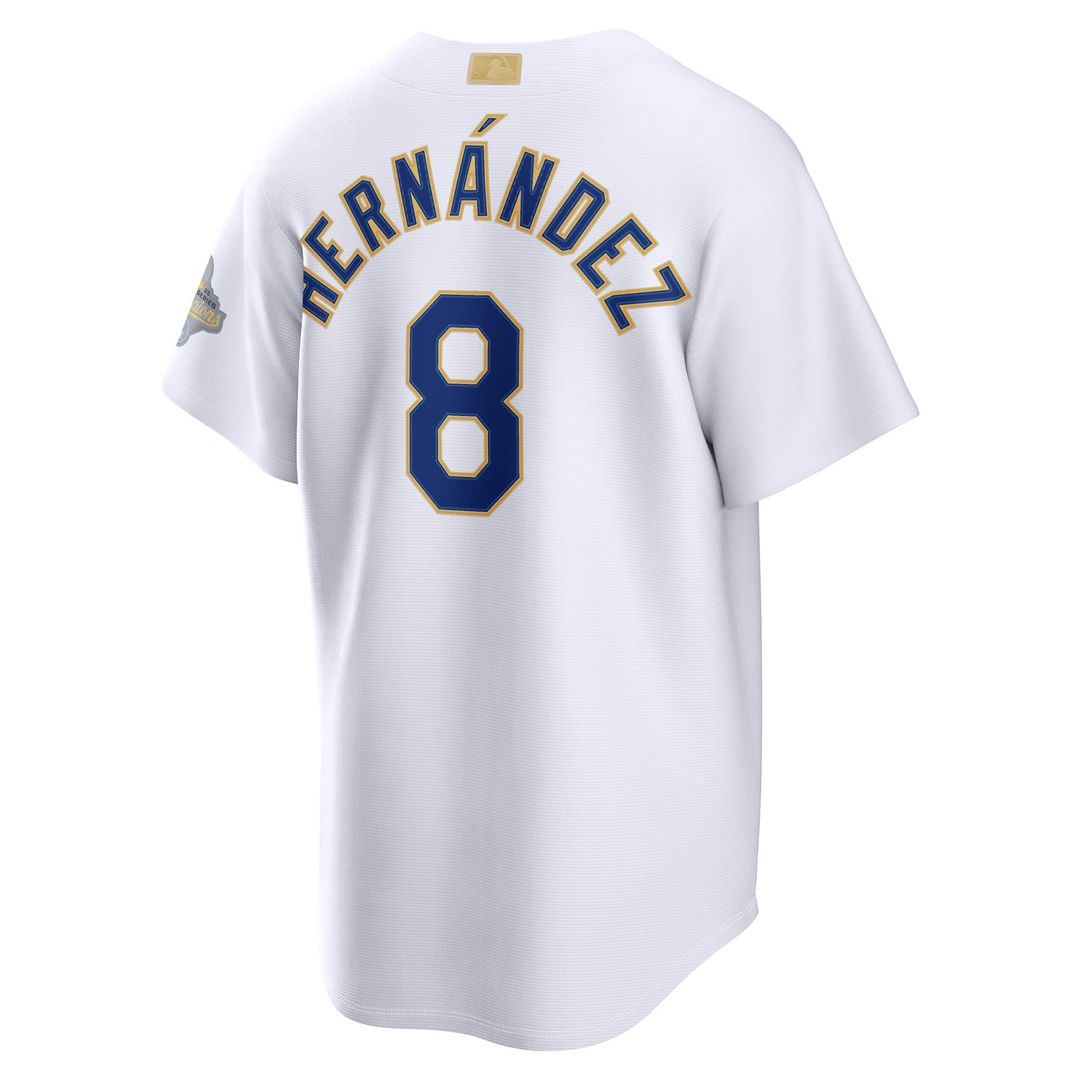 Enrique Hernández Los Angeles Dodgers Nike 2026 Gold Collection Stadium Jersey - White