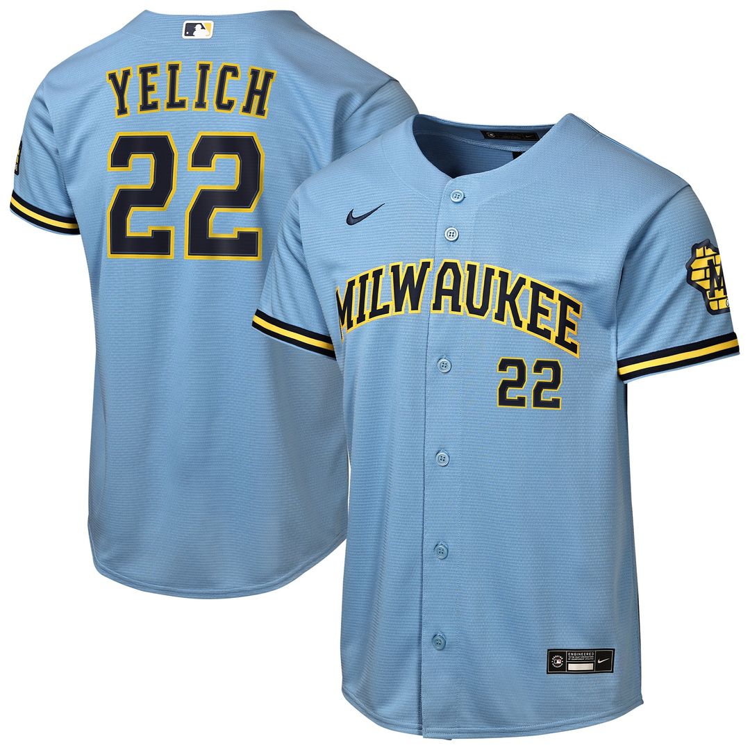 Christian Yelich Milwaukee Brewers Nike Youth Home Stadium Jersey - Cream