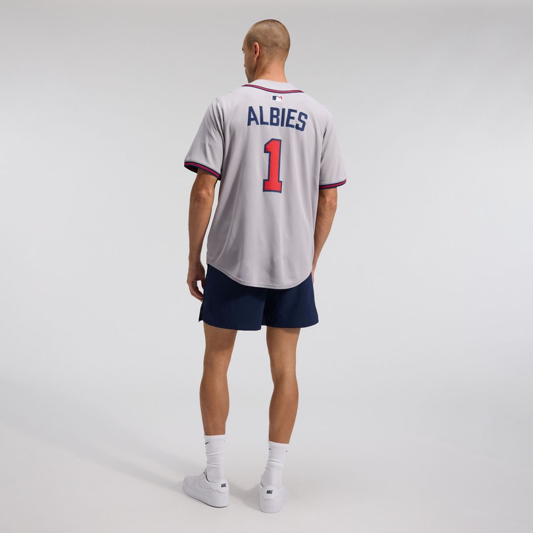 Ozzie Albies Atlanta Braves Nike Road Limited Player Jersey - Gray