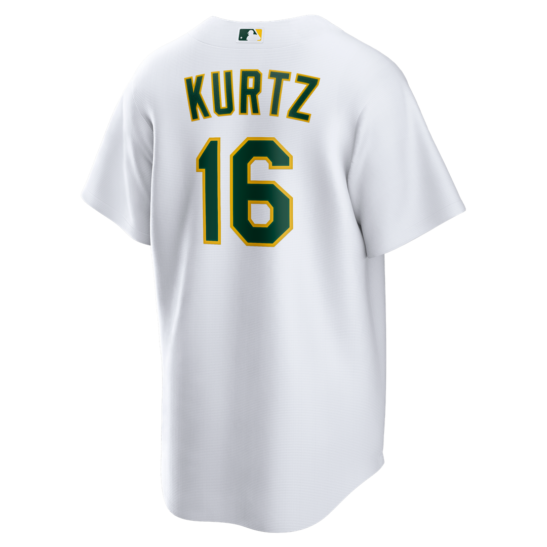Nick Kurtz Athletics Nike Home Replica Player Jersey - White