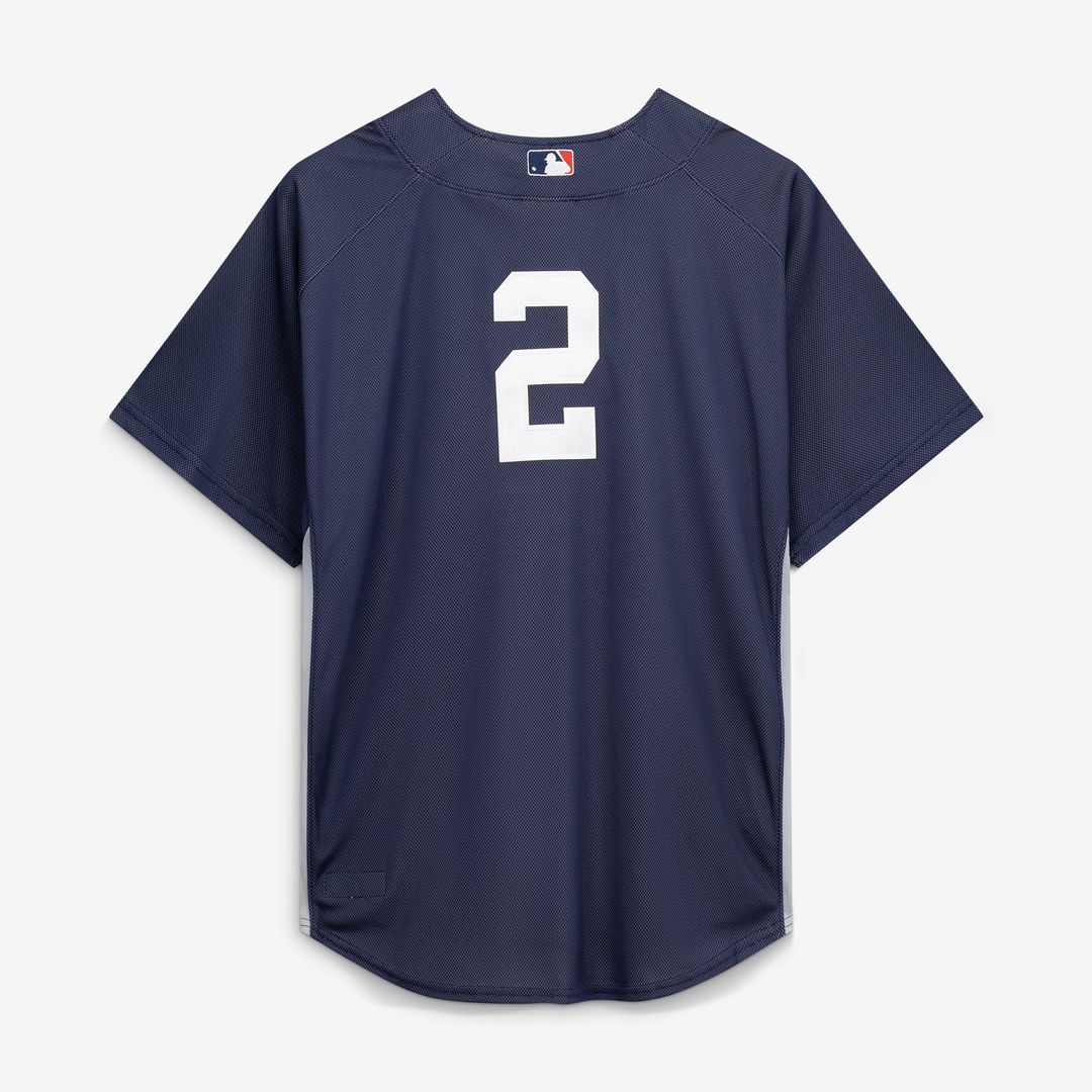 Derek Jeter New York Yankees Mitchell & Ness Authentic Batting Practice Jersey - Navy