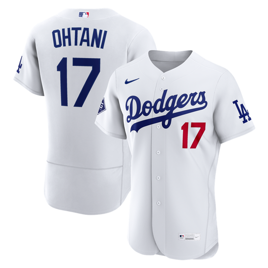 Shohei Ohtani Los Angeles Dodgers Nike Home Authentic Sponsor Patch Jersey - White
