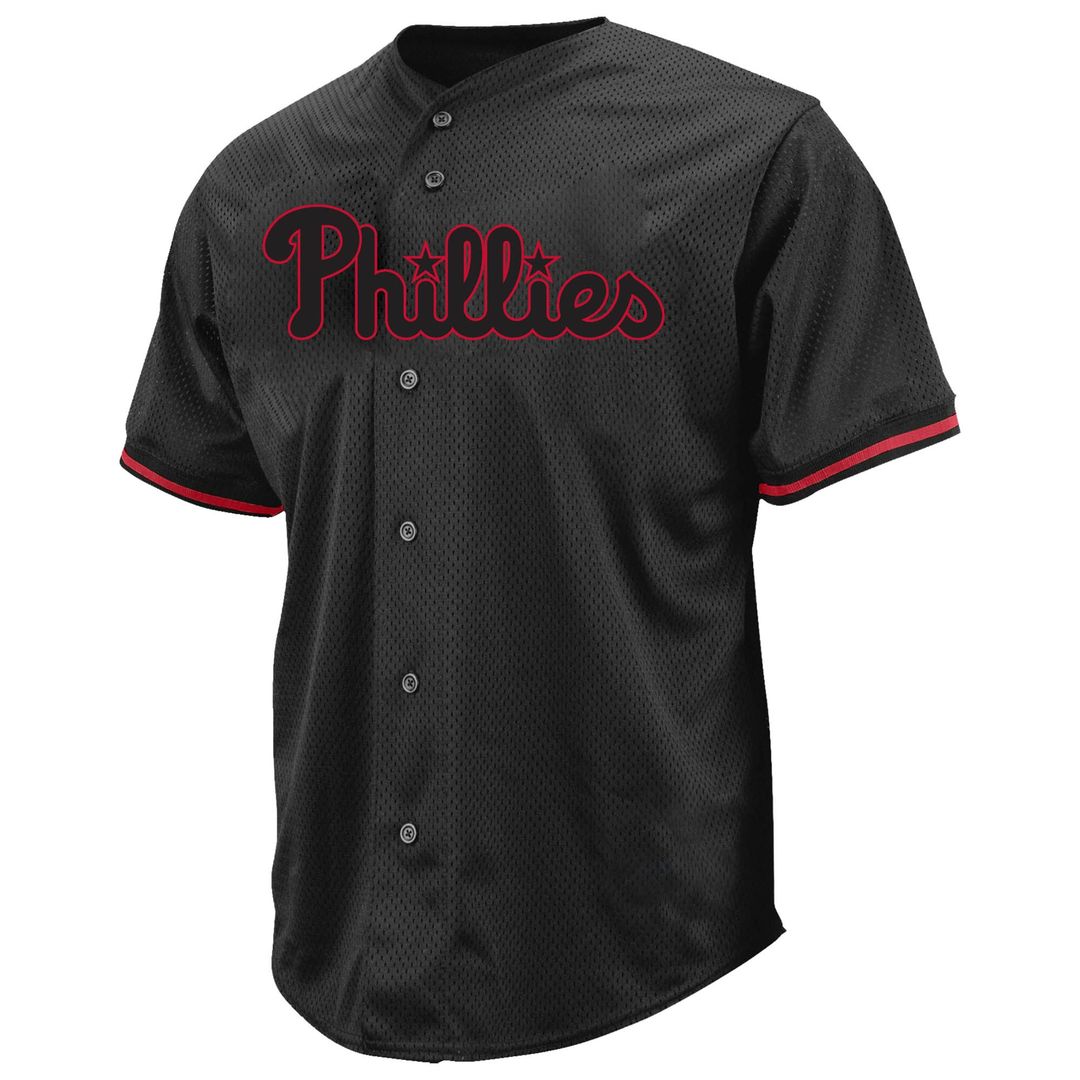Bryce Harper Philadelphia Phillies Profile Big & Tall Pop Fashion Jersey - Black