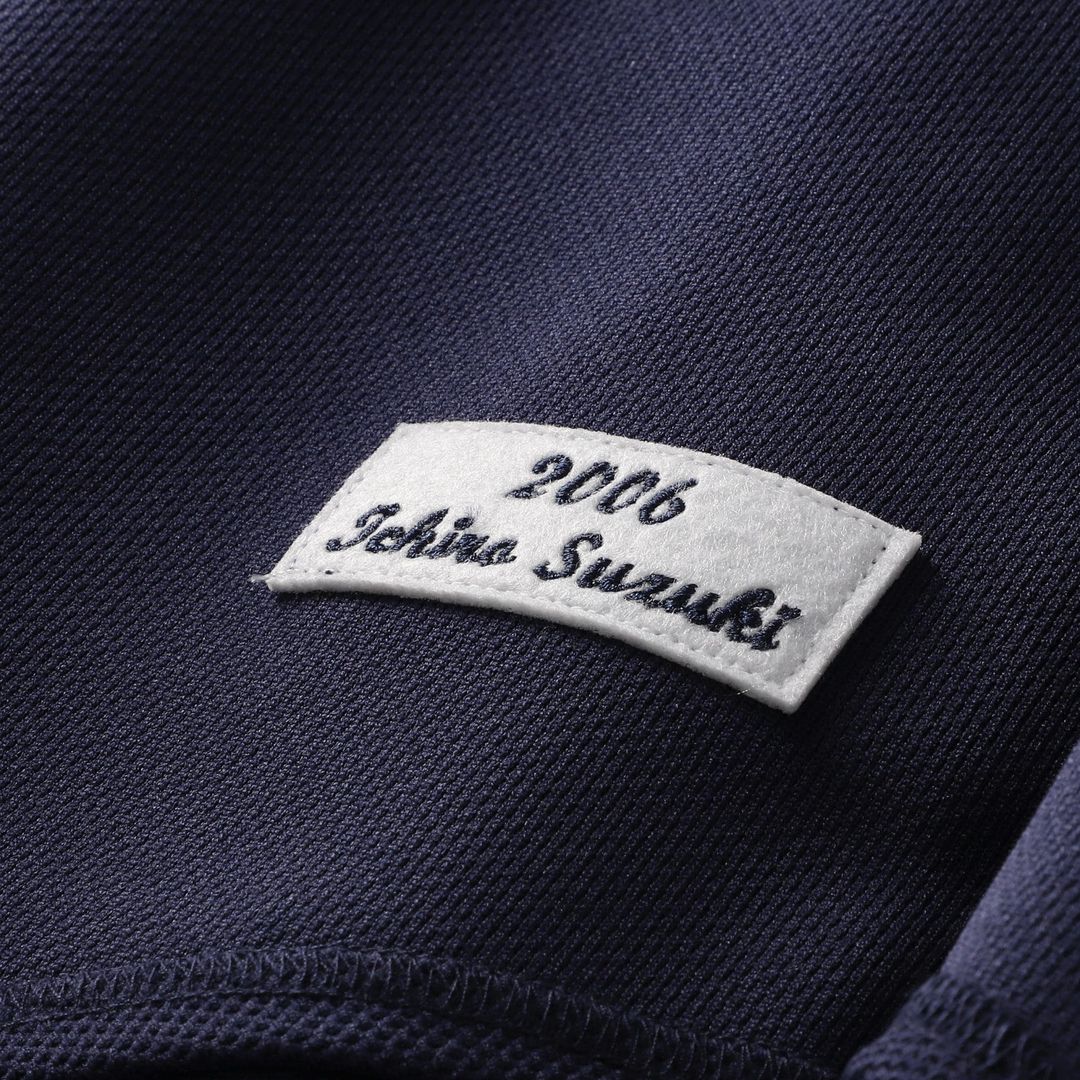 Ichiro Suzuki Seattle Mariners Mitchell & Ness 2006 Cooperstown Mesh Batting Practice Button-Up Jersey - Navy