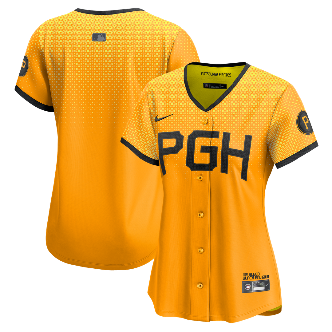 Pittsburgh Pirates Nike Women's City Connect Limited Jersey - Gold