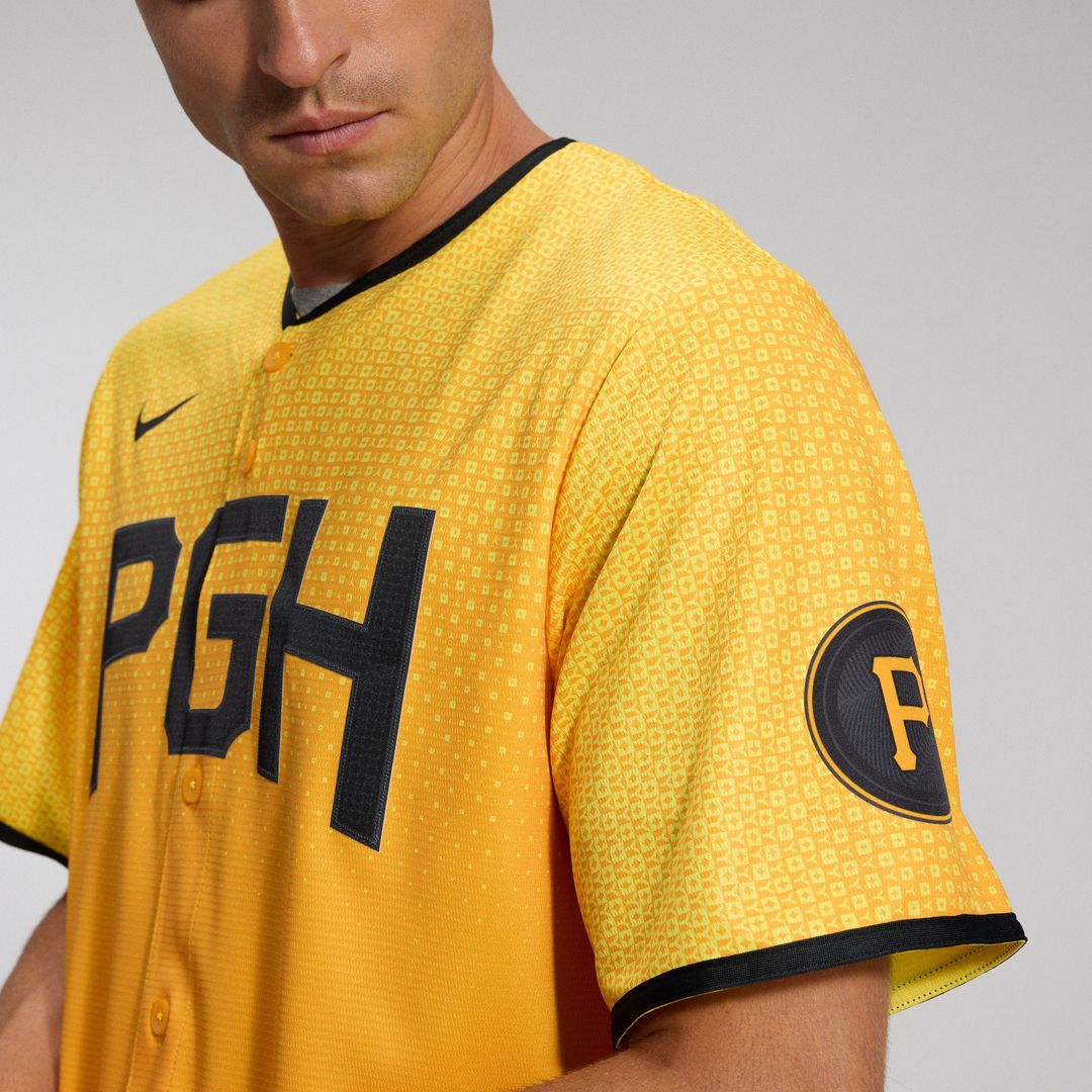 Pittsburgh Pirates Nike City Connect Replica Jersey - Gold