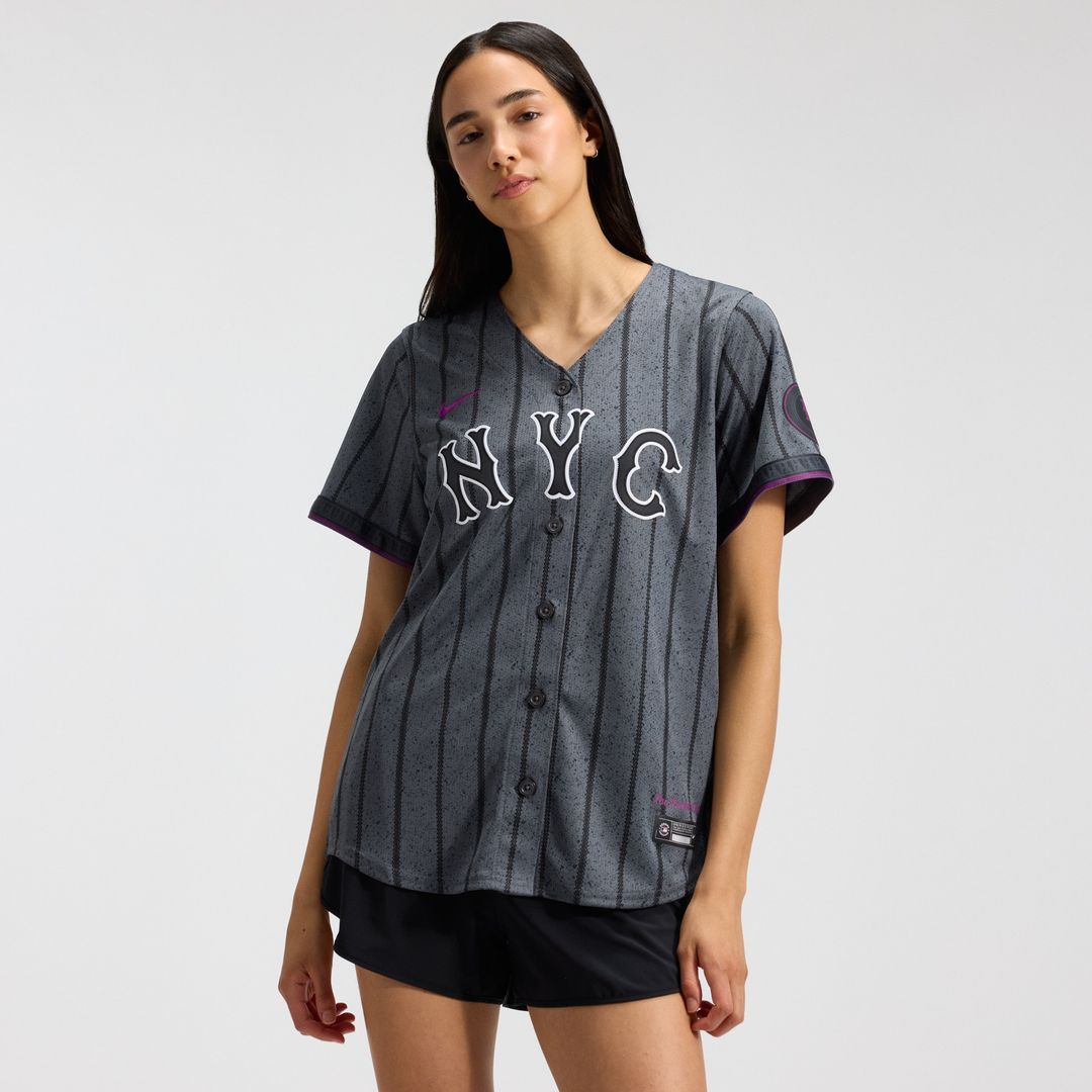 New York Mets Nike Women's City Connect Limited Jersey - Gray