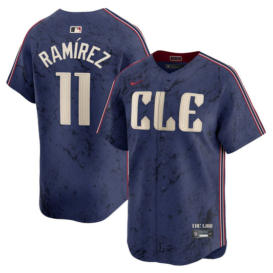 José Ramírez Cleveland Guardians Nike City Connect Limited Player Jersey - Navy