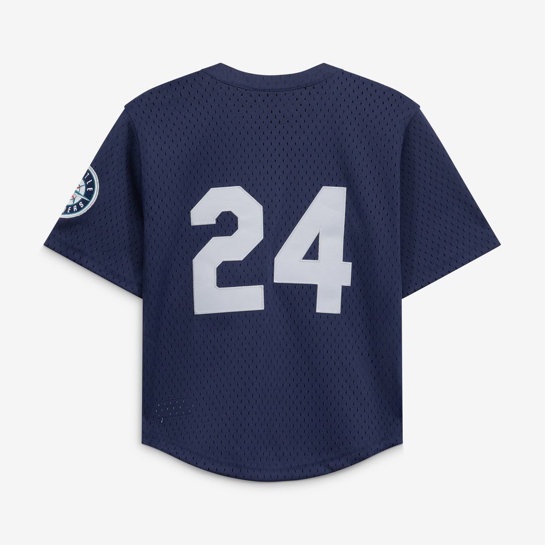 Ken Griffey Jr. Seattle Mariners Mitchell & Ness Toddler Cooperstown Collection Mesh Batting Practice Jersey - Navy